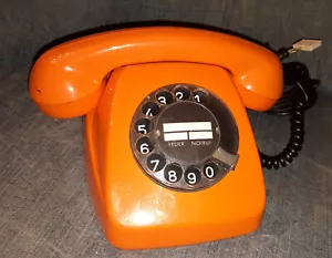 70er Kult Post Telefon FeTAp 611-1 Wählscheibe Orange - Bild 1 von 3