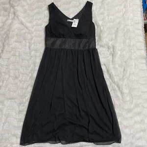 Ricki's IT-60664-84RI Women's Black Pleated Sleeveless Skater Dress Size Medium - Picture 1 of 11