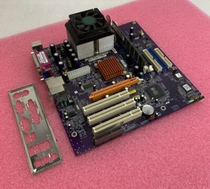 SIS-741 Motherboard AMD Sempron 1GHz 512MB RAM w/Shield - Zdjęcie 1 z 9