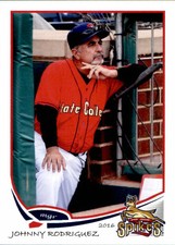 2016 State College Spikes Grandstand #27 Johnny Rodriguez Manager Baseball Card