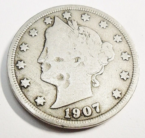 1907 P LIBERTY HEAD "V" NICKEL  SDS  **FREE SHIPPING** Cover