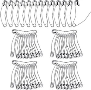 Cindeer 200 Pcs Curved Safety Pins 1.5 Inch Quilting Basting Safety Pins Quick - Picture 1 of 12