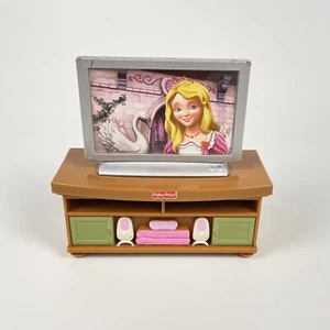 Fisher Price Loving Family Flat Screen TV Entertainment Center 2008. R9108/N2154 - Picture 1 of 6