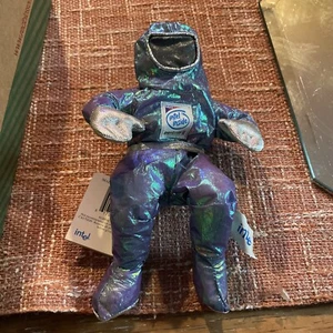 Intel Inside Space Man Bunny People Plush Beanie Blue Metallic Pentium II 90s - Picture 1 of 5