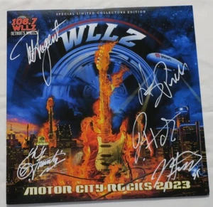 Ted Nugent +4 Signed Motor City Rocks Autographed Album Cover JSA #AQ98785 - Picture 1 of 2