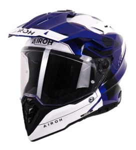 Airoh Commander 2 Adventure ECE 22.06 Carbon Motorcycle Helmet Reveal Blue Gloss - Picture 1 of 4