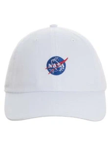 GORRA DE BÉISBOL OFICIAL NASA CON LOGOTIPO PEQUEÑO ALBÓNDIGAS BLANCA CORREA - Imagen 1 de 4