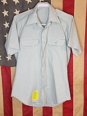 15 - Camisa Clase A Ejército de Estados Unidos Verde Claro Manga Corta AG415 Uniforme DSCP 9315 Foto 1 de 4
