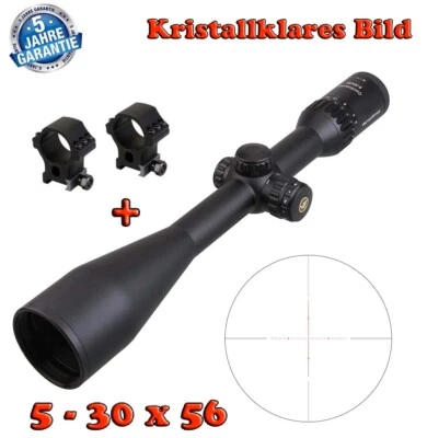 VECTOR OPTICS Zielfernrohr 5-30x56, feines Leuchtabsehen, Continental Jagdoptik Premium-Serie