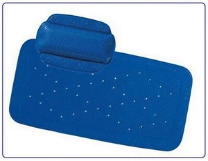 Sicherheitseinlage + Nackenpolster kompl. SET f. Badewanne Kobaltbau  TOPP Preis - Bild 1 von 8