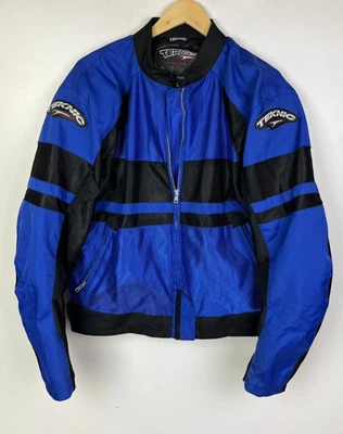 MOTORCYCLE JACKET Size M (UK 12) Women`s Back Elbow Shoulder Armour Blue - Image 1 of 4