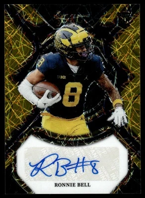 2023 Select Draft Rookie SIgnatures Prizms Ronnie Bell Auto /75 Michigan - Image 1 of 2