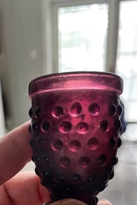 Soporte para palillo de dientes vintage de amatista Hobnail - Imagen 1 de 4