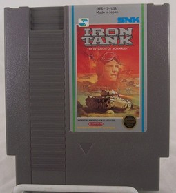 Vintage IRON TANK Nintendo Game Cartridge NES Authentic Tested & Works