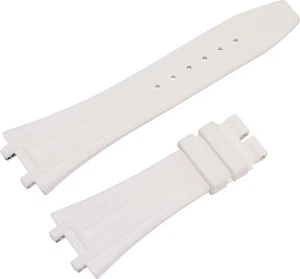 Cinturino in gomma B bianco per Audemars Piguet Royal Oak (26 mm x 18 mm) - Foto 1 di 9