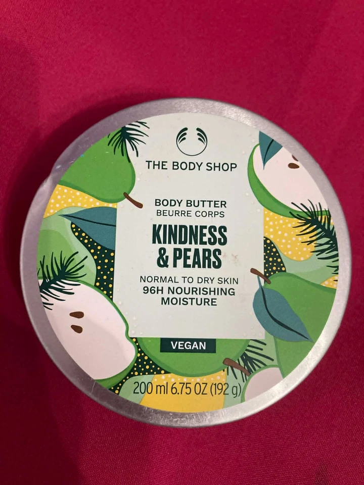 The Body Shop KINDNESS & PEARS Body Butter LTD. Edición *RARO VEGANO *VENDEDOR DE EE. UU. Foto 1 de 1