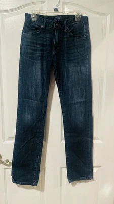 Lucky Brand 221 Original Straight Leg Jeans Mens Size 30x34 Dark Blue Wash Denim - Image 1 of 4