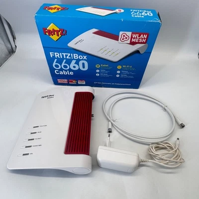 FRITZ!Box 6660 Cable Kabel WLAN Wifi 6 AX Modem Router Kabelmodem - Bild 1 von 4