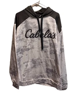 Cabela's Hoodie Adult CL Gray Fleece Camo Like Sweatshirt Big Game Hunter - Picture 1 of 7