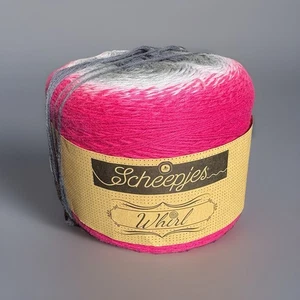 SCHEEPJES Whirl Cotton/Acrylic Blend Yarn Raspberry Rocky Roads 752 - Picture 1 of 5