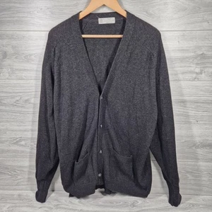 Cardigan vintage St Michael uomo 2xl M&S 100% lana di agnello nero petto 48" - Foto 1 di 9