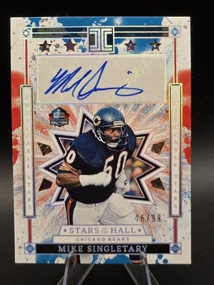 Mike Singletary 2025 Panini Impeccable Stars of The Hall Auto/99 #SHA-MSY RARO Foto 1 de 2