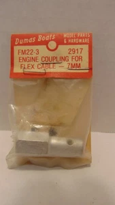 Vintage Dumas Boats #2917 Motorkupplung für 7mm Flexkabel Neu in OVP - Bild 1 von 1