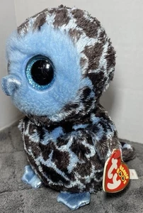 TY Beanie Boos Yago The Owl Glitter Eyes 2018 Ty Silk Collection 6" Plush W/ Tag - Picture 1 of 10