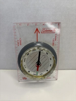 Винтажный компас Coleman для начинающих. Сделано в Тайване. Б/у. - Изображение 1 из 4