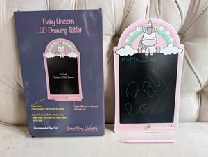NEW! 9.5" Pink Baby Unicorn Theme LCD e-Paper Drawing Writing Electronic Tablet - Picture 1 of 1