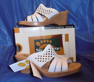 SPRING STEP Sandal "TOPAZ"....white size 10-101/2 euro size 41 - Picture 1 of 3