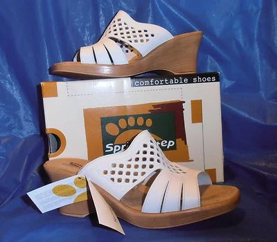 SPRING STEP Sandal "TOPAZ"....white size 10-101/2  euro size 41 - Image 1 of 3