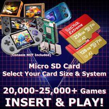 Anbernic-PowKiddy-PC-Pi 128GB & 256GB LOADED Micro SD Card 20,000-25,000+ GAMES!