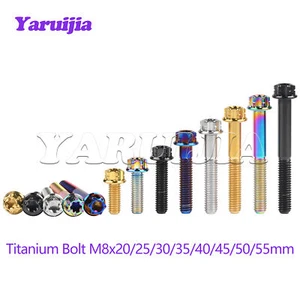 M8X1.25 Titanium Bolt Fancy Torx T40 Flange Head Screw 20 25 30 35 40 45 50 55mm - Picture 1 of 12