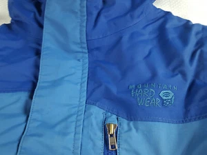 Chaqueta Mountain Hardwear Azul Con Capucha Cremallera Completa Juvenil Infantil Talla Mediana Niños Niños - Imagen 1 de 9