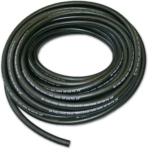 Manguera de combustible de goma reforzada - ¡Elige tu diámetro y longitud interior/exterior! - Imagen 1 de 6