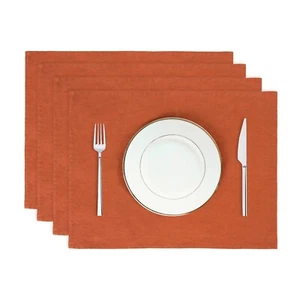 Colchonetas de lino 14 x 18 pulgadas alfombrillas de mesa ecológicas para cualquier ocasión paquete de 4 - Imagen 1 de 37