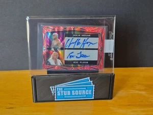 2024 Leaf Metal Red Hulk Hogan Ric Flair Dual AUTO 1/1 - Picture 1 of 2