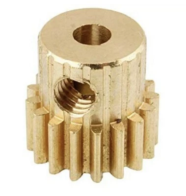 HSP 11119 Brass Motor Pinion Gear 17T teeth 1/10 Car Spare Parts Redcat Himoto - Image 1 of 4