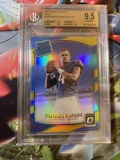 2017 Donruss Optic DESHAUN WATSON #195 Gold Prizm RC /10 Rated Rookie BGS 9.5