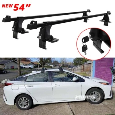 Portaequipajes portaequipajes techo superior 54" barra transversal portaequipajes para Toyota Prius C 2013-21 Foto 1 de 4