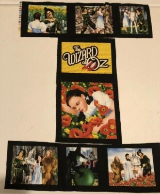 Wizard of Oz fabric panels quilting pieces squares cloth OOP Crafts DIY Pillows - Image 1 of 4