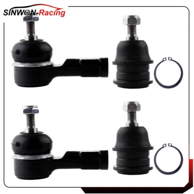4Pcs For Dodge Colt Eagle Vista Front Lower Ball Joint Outer Tie Rod End Kits - Изображение 1 из 4