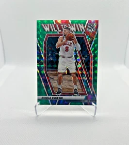 Nikola Vucevic - 2020-21 Panini Mosaic Will to Win Green Prizm #17 - Bulls - Picture 1 of 2