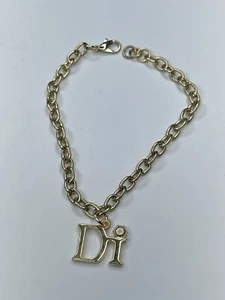 Di Bracelet Gold Tone Chain Caribbean Charm  Bracelet Diane Dianna Dior - Picture 1 of 7