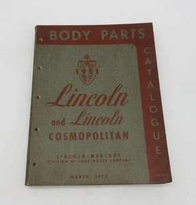 1951 Lincoln & Lincoln Cosmopolitan Dealer Body Parts Catalog 3641-51 - Picture 1 of 3
