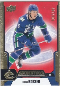 19/20 CREDENTIALS..BROCK BOESER..RED../199..# 46..CANUCKS..FREE COMBINED SHIP - Picture 1 of 2