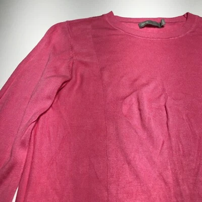 Suéter túnica ASOS feminino tamanho 8 gola redonda manga longa pulôver rosa - Imagem 1 de 4