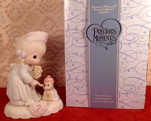 Precious Moments 163740 Growing In Grace AGE 7 Porcelain Bisque Figurine NEW - Picture 1 of 5