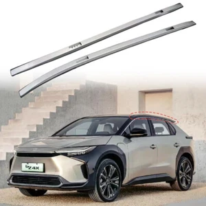 2Pcs Fits for Toyota BZ4X 2023 2024 Roof Rails Roof Rack Side Rail Bars Silver - Picture 1 of 7